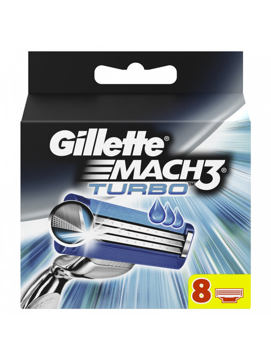 Gillette Mach3 Turbo mens razor blade refills