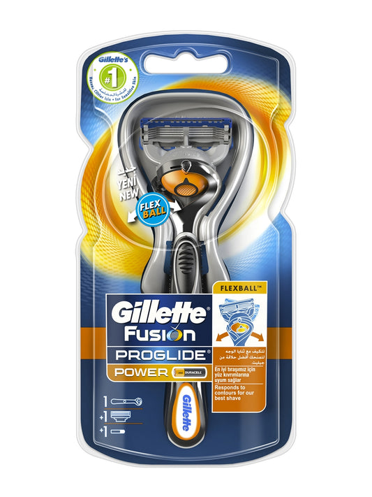 Gillette Fusion ProGlide Power mens razor with Flexball Handle Technology