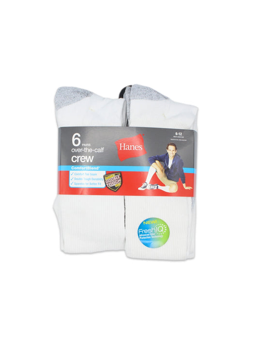 ComfortBlend OTC 6 قطع أبيض رمادي أسفل القدم