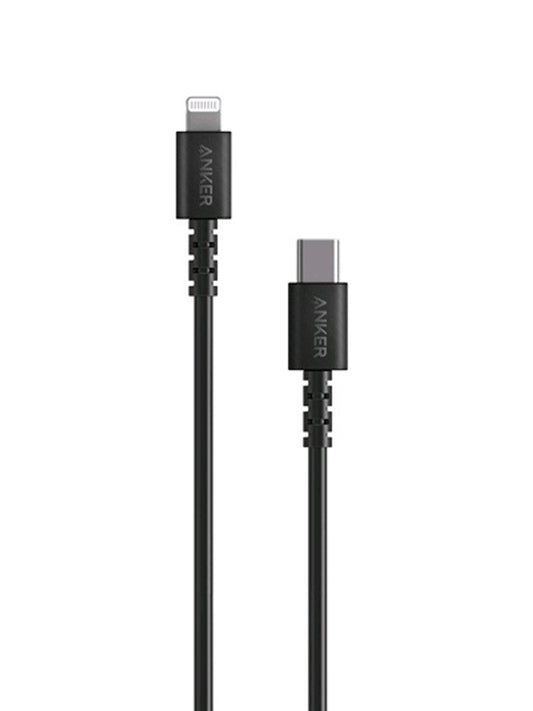 ANKER POWERLINE USB-C WITH LIGHTNING CONNECTOR 3FT BLACK