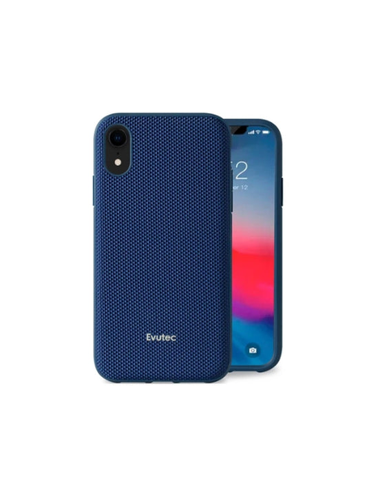 Evutec Ballistic Nylon Case with Magnetic Vent Mount for iPhone Xr Navy