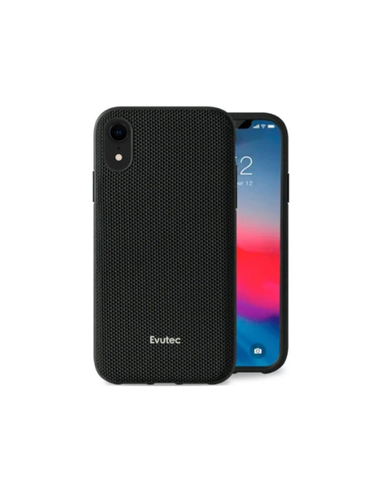 Evutec Ballistic Nylon Case with Magnetic Vent Mount for iPhone Xr Black