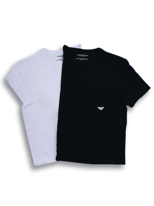 Emporio Armani 2Pack V Neck TShirt Stretch Cotton