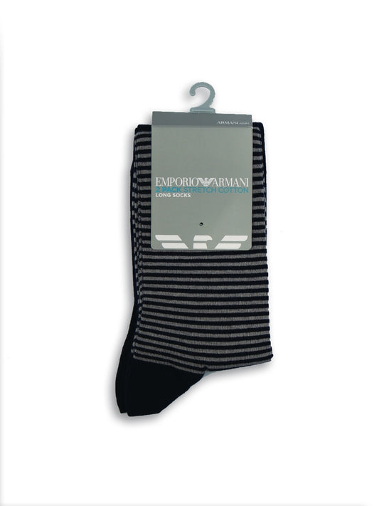 Emporio Armani 2Pack Stretch Cotton Long Socks