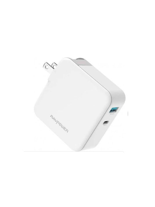 RAVPower Wall Charger 36W Lightning Cable 1m White (RP-PC129)
