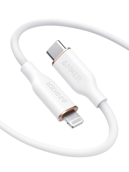 Anker PowerLine III Flow USB-C to Lightning (180cm/6ft) White